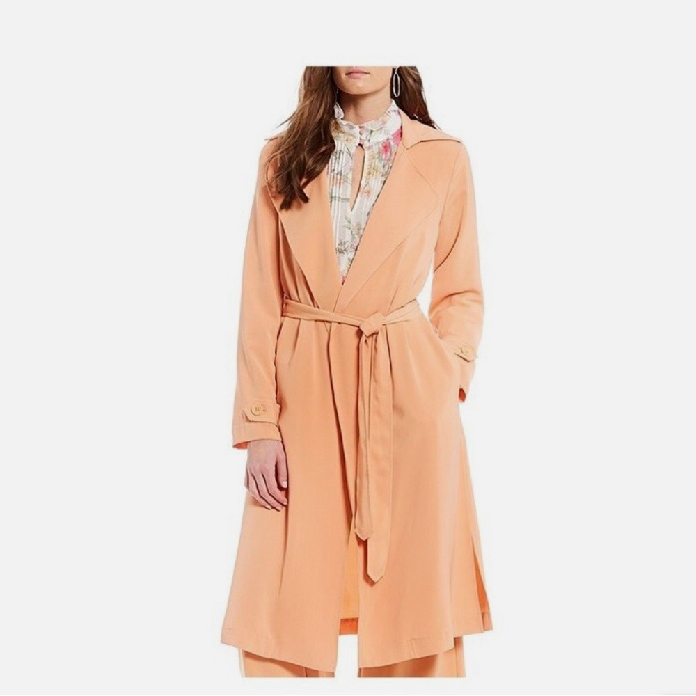 Gibson Latimer Peach Trench Coat